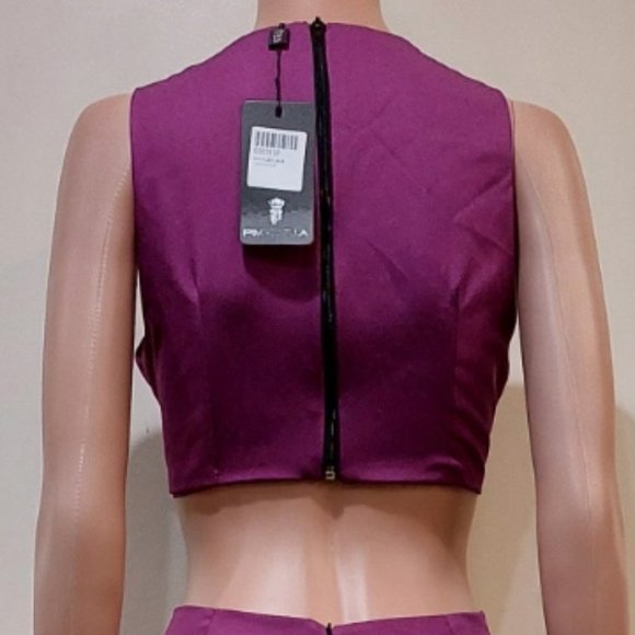 💥SHOWSTOPPER💥Sleevless Cut Out Wide Leg Jumpsuit in Magenta - Picture 7 of 16